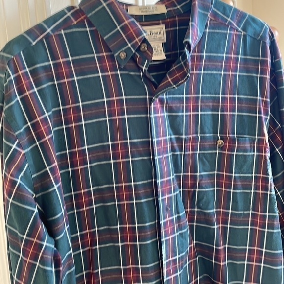 L.l Bean - Casual Button Down - Wrinkle Free - M - Picture 4 of 9